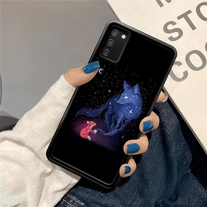 for Samsung Galaxy S20 FE Case, Galaxy Fox Wolf Pattern Graphic Design Girl Boy Soft Silicone Hard Acrylic Shock Protection for Samsung Galaxy S20 FE