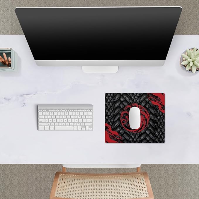 Head Case Designs Officially Licensed HBO Game of Thrones House Targaryen Graphic Art 9.84 x 11.81 x 0.12 inches (250 x 300 mm) - S Gaming Office Desk PC Keyboard Mouse Mat Pad