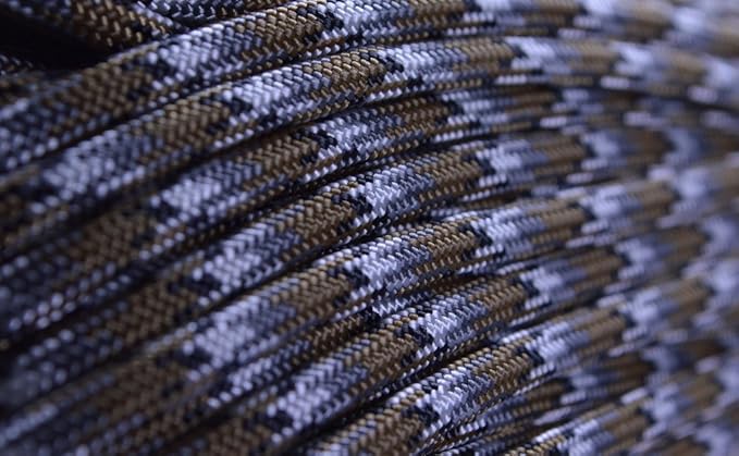 USA Made 550 Paracord - DIY Projects, Camping, Hiking, Tree Nets, 300 Colors - Type III Cord - Scorpion 50 Feet