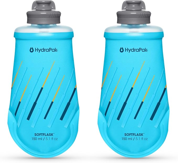 HydraPak SoftFlask - Collapsible Nutrition Flask (150ml or 250ml) - BPA Free, Easy Open Cap, Foldable, Lightweight