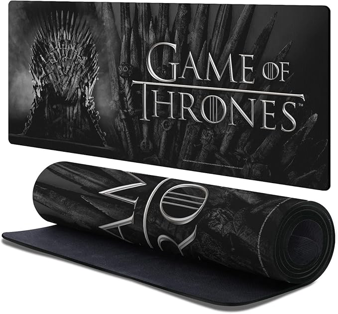 Head Case Designs Officially Licensed HBO Game of Thrones Iron Throne Graphic Art 37.4 x 15.75 x 0.16 inches (900 x 400 mm) - XL Gaming Office Desk PC Keyboard Mouse Mat Pad