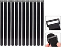 1.5 x 24 Inch Hook and Loop Cable Tie, 12 Pack Heavy Duty Adjustable Fastening Adhesive Cinch Strap with Plastic D-ring Buckle, Multi-Purpose Reusable Cord Organizer by Cacturism