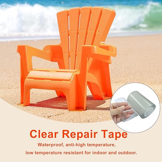 Waterproof Repair Tape - Heavy Duty Clear Instant Seal for Tent, Boat, RV & Pool - 1 Roll Outdoor Repair Patch Cover for Canvas, Tarp, Leather & Sail (4 Inch x 16FT)