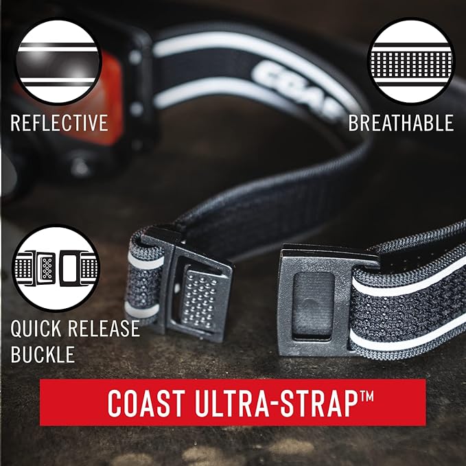 Coast® FL75 700 Lumen Dual Color Twist Focus™ LED Headlamp, Black