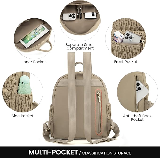 LOVEVOOK Mini Backpack for Women Light Weight Small Waterproof Backpack Purses Daily Backpack… | Light Weight
