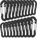 Aluminum Carabiner Clips- Set of 20,Carabiner Clip 2 inch