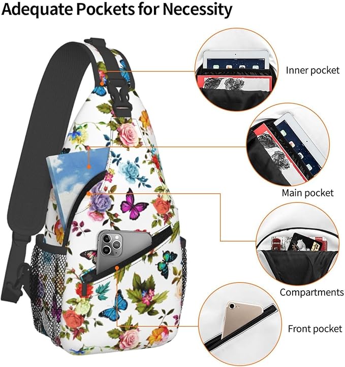 Sling Backpack For Men Hiking Daypack Crossbody Shoulder Bag Travel Chest Pack | Hiking, Travel