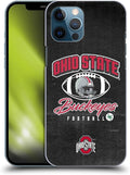 Head Case Designs Officially Licensed Ohio State University Vintage Football Graphics Hard Back Case Compatible with Apple iPhone 12 Pro Max