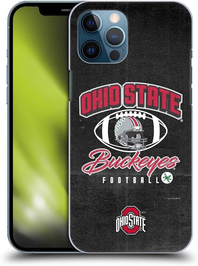 Head Case Designs Officially Licensed Ohio State University Vintage Football Graphics Hard Back Case Compatible with Apple iPhone 12 Pro Max