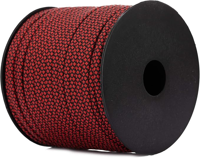 7 Strand Core 550lb Paracord Parachute Cord Lanyard Mil Spec Type III - 4mm 165 Feet Spool of Paracord String Braided Accessories