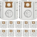 12 Pack VF3503 Shop Vac Bags for Rigid 6 to 9 Gallon Wet/Dry Vacuums, Size b High Efficiency Dust Collection Filter Bags