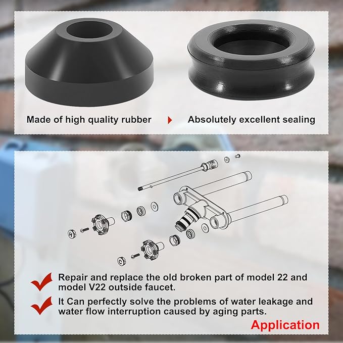 RK-22MH Repair Kit Metal Handle,Outside Faucet,Compatible with Woodford Model 22, Model V22