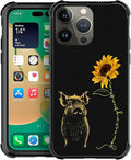 for iPhone 14 Pro Case, Pig Sunflower Yellow Sunshine Pattern Graphic Design Girl Boy Soft Silicone Hard Acrylic Shock Protection for iPhone 14 Pro