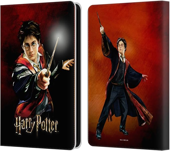Head Case Designs Officially Licensed Harry Potter Harry Portrait Prisoner of Azkaban II Leather Wallet Case Compatible with Amazon Kindle 11th Gen (2024)