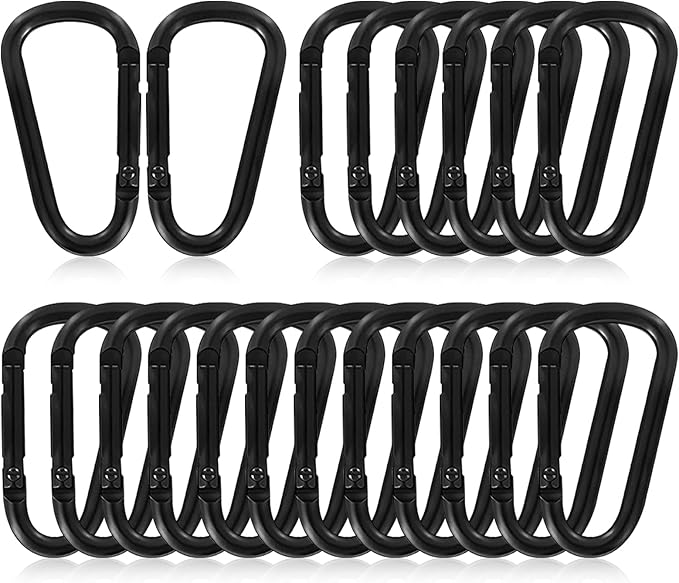 Carabiner Clip, Aluminum Carabiner D Ring Hook Keychain Clip for Backpack, Travel, and Outdoor Adventures for Young People
