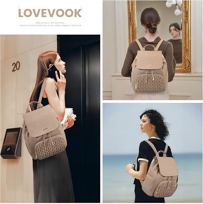 LOVEVOOK Mini Backpack for Women,Small Backpack Purse for Travel Work Cute Backpack Daypack With Anti-theft Pocket Mini Bag for Daily College Shopping