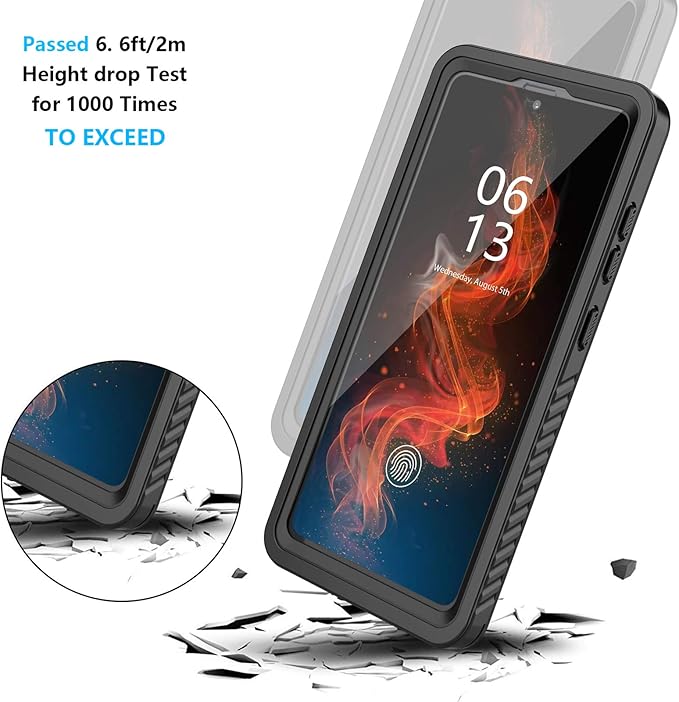 ANTSHARE for Samsung Galaxy S20 FE 5G Case Waterproof, Built in Screen Protector 360° Full Body Heavy Duty Protective Shockproof IP68 Underwater Case for Samsung Galaxy S20 FE 5G 6.5inch(Black)