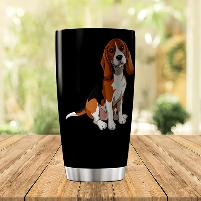 CUBICER Cartoon Beagle Dog Design 20 Oz Stainless Steel Tumbler For Lovers And Pet Owners Travel Mug Outdoor Insulated Bottle Tea Drink Coffee Heat Iced Hot Cool