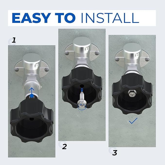 Wall Hydrant Handle Kit 500 400 300 Outdoor Faucet Handle Replacement Frost Proof Wheel Shaped Outside Water Faucet Handle Part Kit Accessories