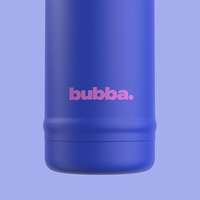 bubba 24 oz Dualsip Insulated Stainless Steel Water Bottle with Straw - Reusable, Leakproof, Lightweight, Dishwasher Safe, Lead-Free and BPA-Free, Ocean Energy