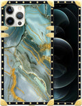 Compatible with iPhone 12 12 Pro Case, Golden Texture Marble Veining Luxury Golden Decoration for Girl Women Soft TPU Shockproof Protective Hard PC Back for iPhone 12 12 Pro