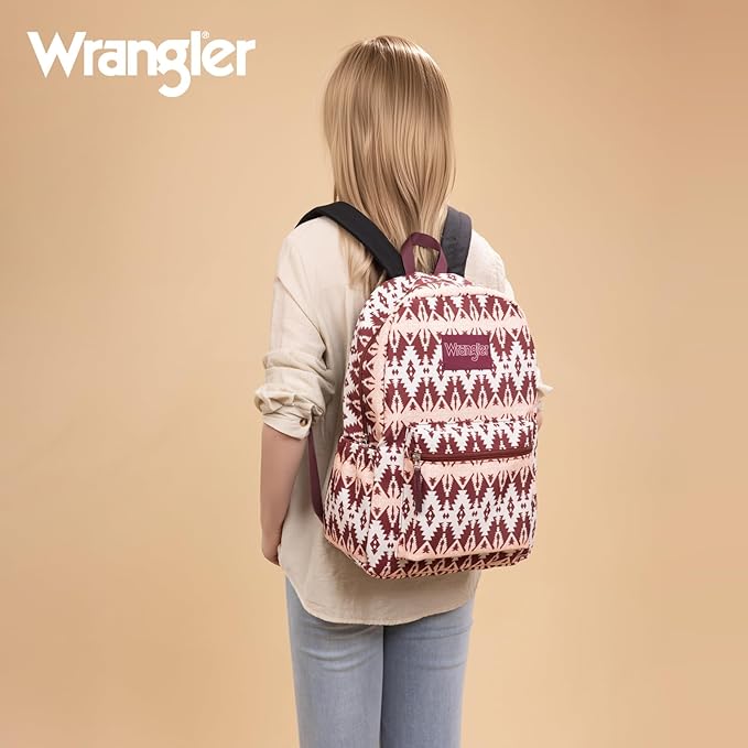 Montana West Wrangler Lightweight Backpack for Women Water Resistant 800D Casual Daypack for College, Commute, Travel & Gym