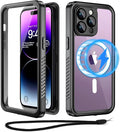 Beeasy for iPhone 14 Pro Max Waterproof Case with Magsafe, IP68 Underwater Military Grade, Phone Case with Shockproof, Dustproof, Rugged 360 Full Body Protection Cover with Built-in Screen Protector