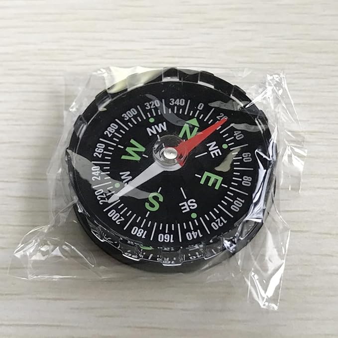 Black Waterproof Pocket Watch Compasses Navigation Compasses Professional Clear Camping Hiking Pocket Hiking Survival Gadgets