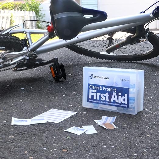 First Aid Only 59695 Clean & Protect Everyday Emergency First Aid Kit for Home, Work and Travel, 175 Pieces