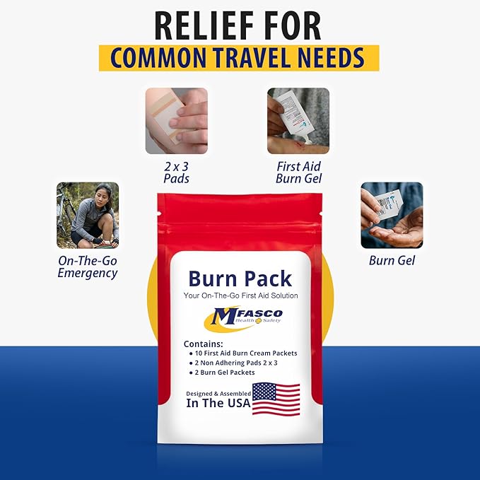 MFASCO First Aid Kit Refill Burn Care Refill Pack
