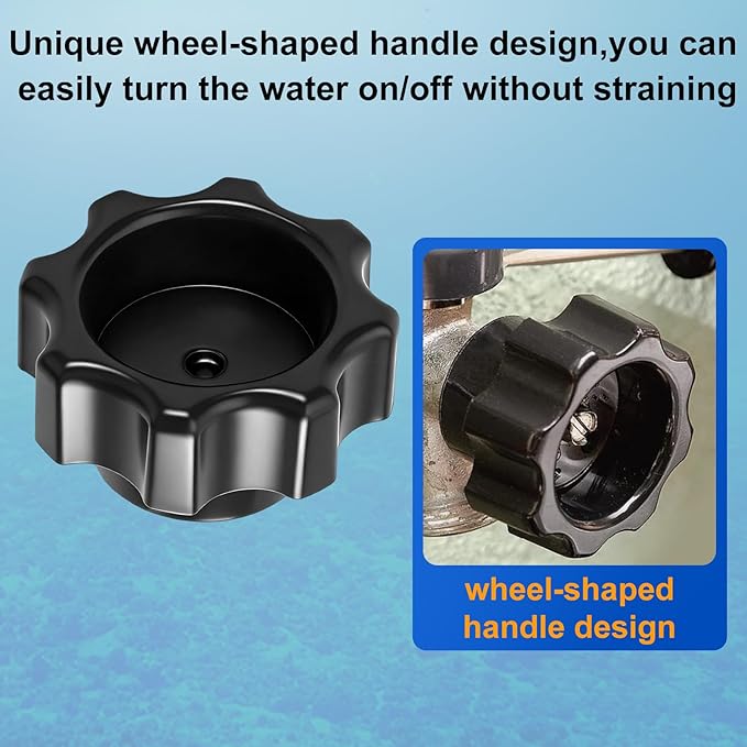 630-7965 Wall Hydrant Handle Kit Fits for Mansfield 500 400 300 Series,Outdoor Faucet Repair Kit(Black)