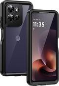 Lanhiem for Moto G Power 2026 Case, IP68 Waterproof Dustproof Shockproof Case with Built-in Screen Protector, Full Body Underwater Protective Cover for Moto G Power 2026, Black