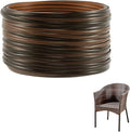 Biggun 120ft Wicker Repair Kit - Rattan Patio Chair Sofas Repair Supplies for Outdoor Lawn Furniture, Premium New Materials Basket Weaving Webbing Replacement Parts