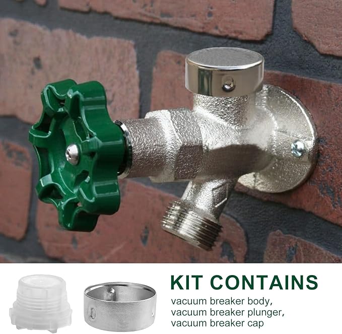 for 7500 Vacuum Breaker Repair Kit, for Outdoor Faucet 300/400/500 Wall Hydrant, Pressure Vacuum Breaker Outside Faucet Wall Hydrants Replacement Plunger Assembly