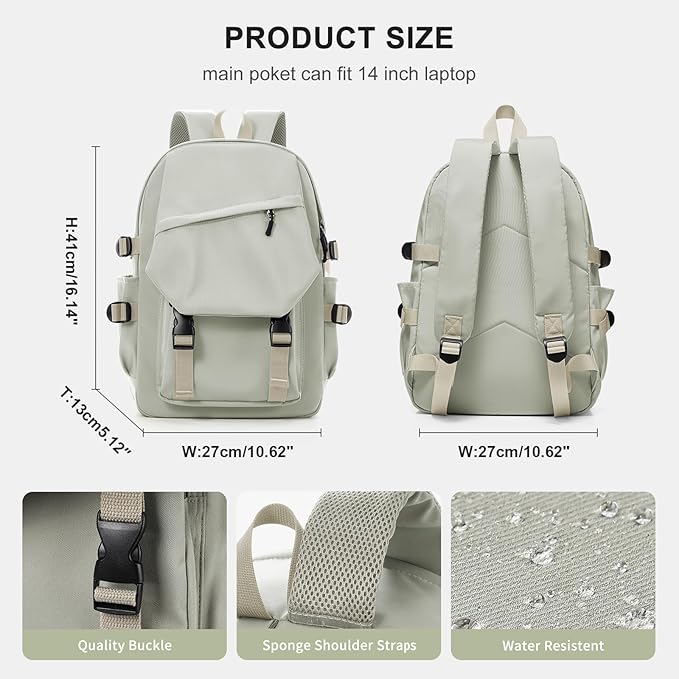 coowoz Lightweight School Backpack College Laptop Backpack for Men Women Travel bag High School Bag Middle Bookbag for Boy Girls