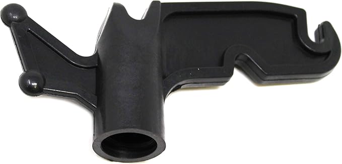 JSP Manufacturing Multi-Purpose Plastic Utility Hook Screw On Pole Attachment (Pole NOT Included) - Hang Christmas Lights, Bird feeders, Sting Lights, Ropes, Boat Lines (1, Black)
