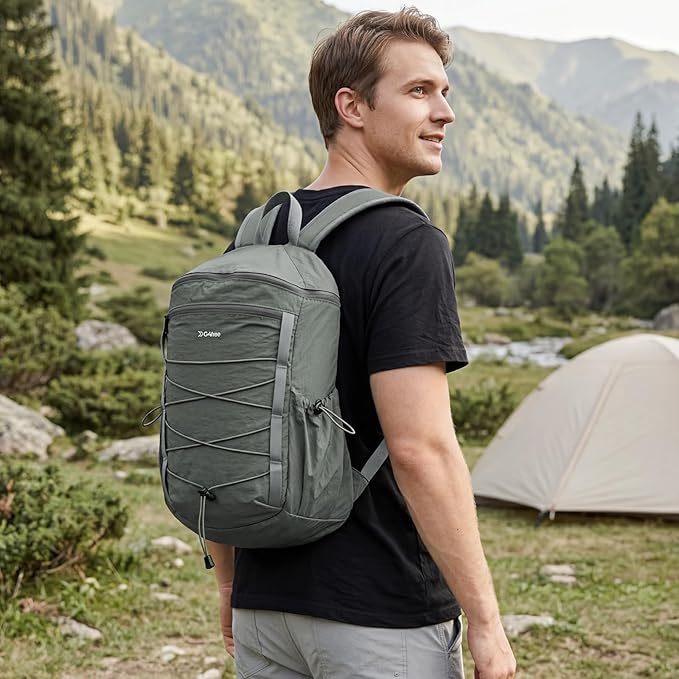 G4Free Hiking Backpack for Women Men 20L Lightweight Travel Backpacks Daypack Outdoor Daily Camping, Dark Gray-green