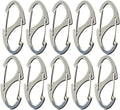 Small Carabiner Clips 1.6 inch(41mm) Metal Double Sided Spring Gate Snap Hooks Keychain Clasp Accessories