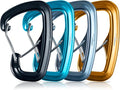 Heavy Duty Carabiner Clip Hook 8KN (1763 lbs), 2 PCS Ultra-Light Aluminum Caribeaners with Double Door D Ring Shape, for Hammock, Camping, Hiking, Backpacking, Dog Leash, Keychain Clip
