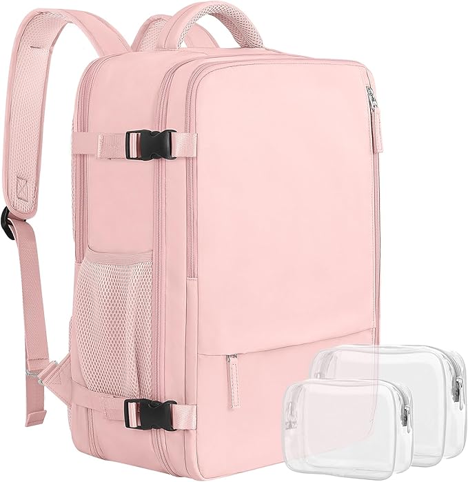 Sinaliy Large Travel Backpack for Women, 40L Carry On Backpack, 17 Inch Laptop Waterproof Backpack, College Bookbag, Backpack for Women, as Person Item Flight Approved