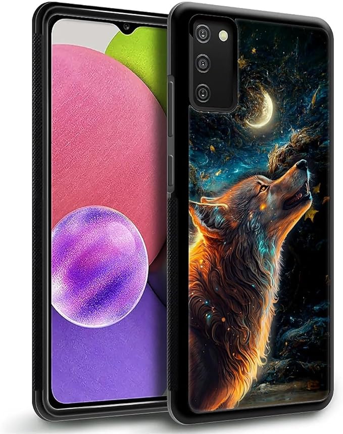 for Samsung Galaxy S20 FE Case, Star Cave Hungry Wolf Pattern Graphic Design Girl Boy Soft Silicone Hard Acrylic Shock Protection for Samsung Galaxy S20 FE