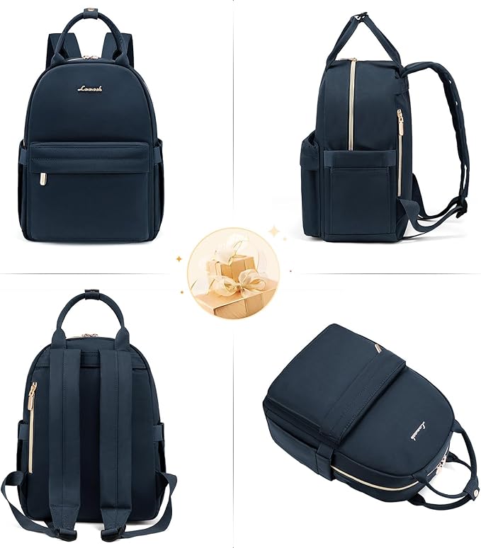 LOVEVOOK Mini Fashion Backpack for Women, Cute Small Backpack, Light Weight Daypack for Work Travel, College, Dark Blue