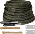 UamGlsob Paracord Survival Shoelaces with Magnesium Fire Starter - Emergency Fire Making Laces for Hiking,Backpacking,Camping