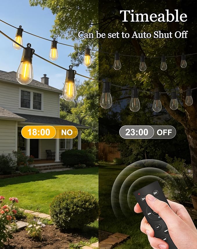 100ft-Solar-Powered-Lights-Outdoor-Waterproof-String Lights-Outside-Patio-Yard-Garden-Fence-Backyard-Deck-Porch-Balcony-Patios-Camping-Battery-Operated-LED-Fairy-Strip-Lighting-Hanging-Edison-Bulbs