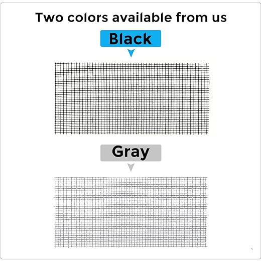 Secopad Grey Window Screen Repair Tape, 4IN X 25FT (300IN) Screen Repair Kit for Windows or Doors, Strong Adhesive Patch Kit Fiberglass Mesh Tape