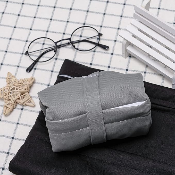 ALVABABY 2pcs Superior Waterproof Wet Dry Bags,Reusable Two Zippered Pockets, baby cloth diaper wet bags,Travel,Beach,Pool,Daycare,Soiled Items,Yoga Gym Bag,wet bag for swimsuit Black&Grey LW-B2629