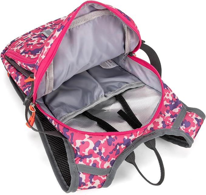 Kids Hydration Backpack, Water Hiking Backpack for Boys or Girls with 1.5L Reservoir Bladder