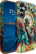 Compatible for Samsung Galaxy S26 Plus 5G Case, Dual Layer Heavy Duty 2 in 1 Shockproof Protective Phone Case,Angel
