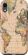 World Map ,Old Map of the World Case for iPhone XR