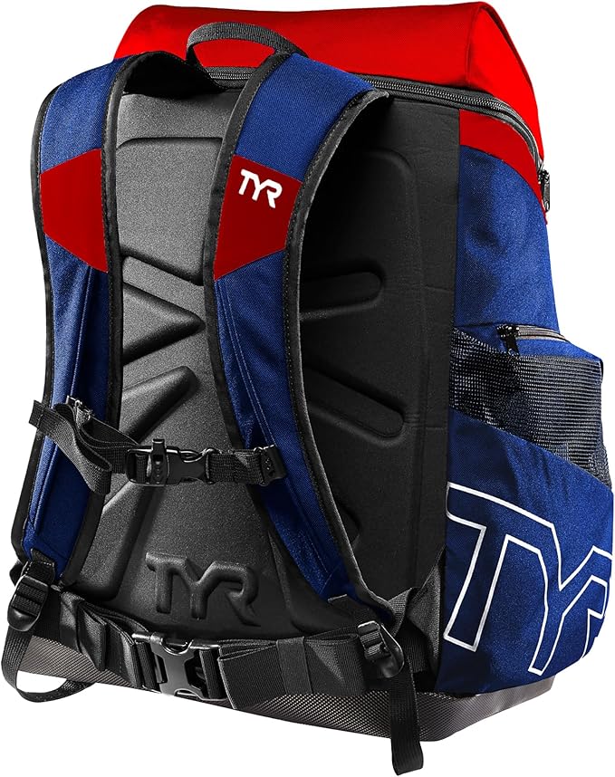Alliance Backpack TYR Wet/Dry Athletic Gym and Pool Bag for Men and Women - Separate Wet/Dry Compartments, 45L Capacity, Ergonomic, Water-Resistant - Available in Team Colors